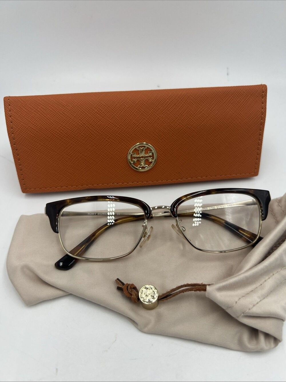Tory Burch Eyeglasses Tortoise Brown Metal Frames TY  1063 1790 51 17 140